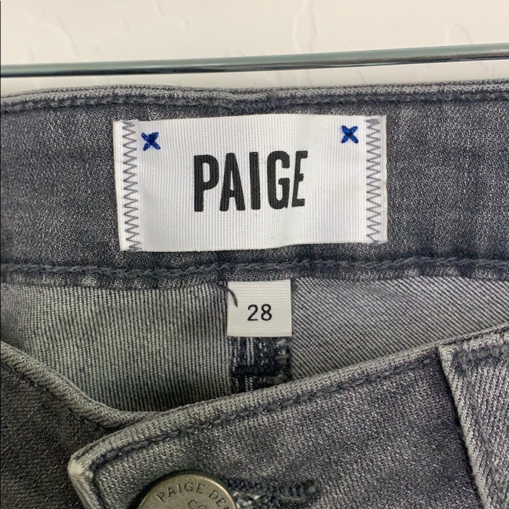 Paige jeans grey wash size 28 straight leg (cc) - Picture 3 of 5
